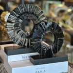 2li Stantlı Cam dekoratif obje, Ev ofis  giriş holü için görseli güçlü dekoratif ürün