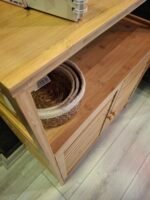 çok amaçlı bambu dolap