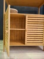 çok amaçlı bambu dolap