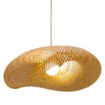 bohem hasır avize amber ışıklı